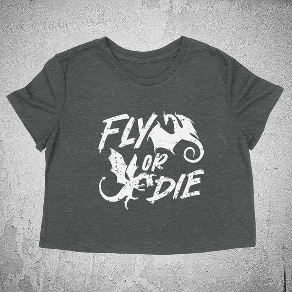 PRE-ORDER -- FLY OR DIE Women's crop shirt