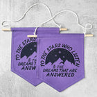 TO THE STARS Colorful Hand Dyed Pin Banner