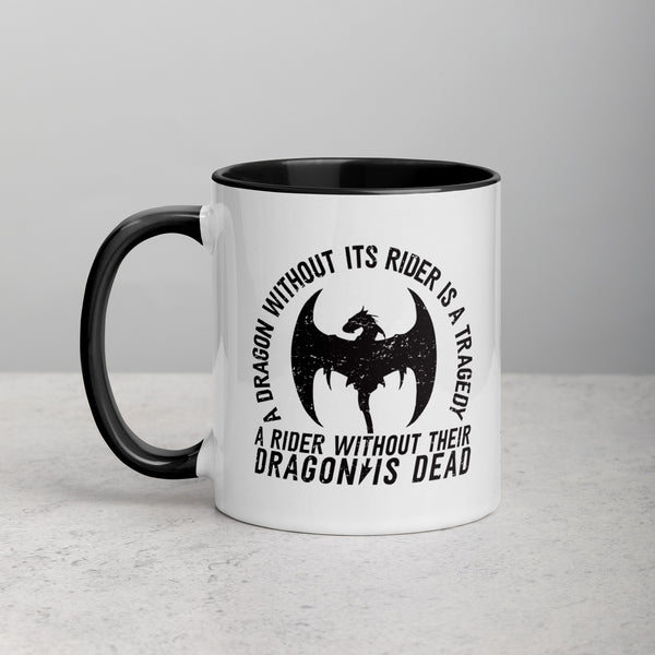 DRAGON WITHOUT RIDER Mug with Color Inside