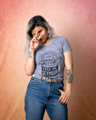 FEED ME, SEYMOUR Women/Junior Fitted T-Shirt