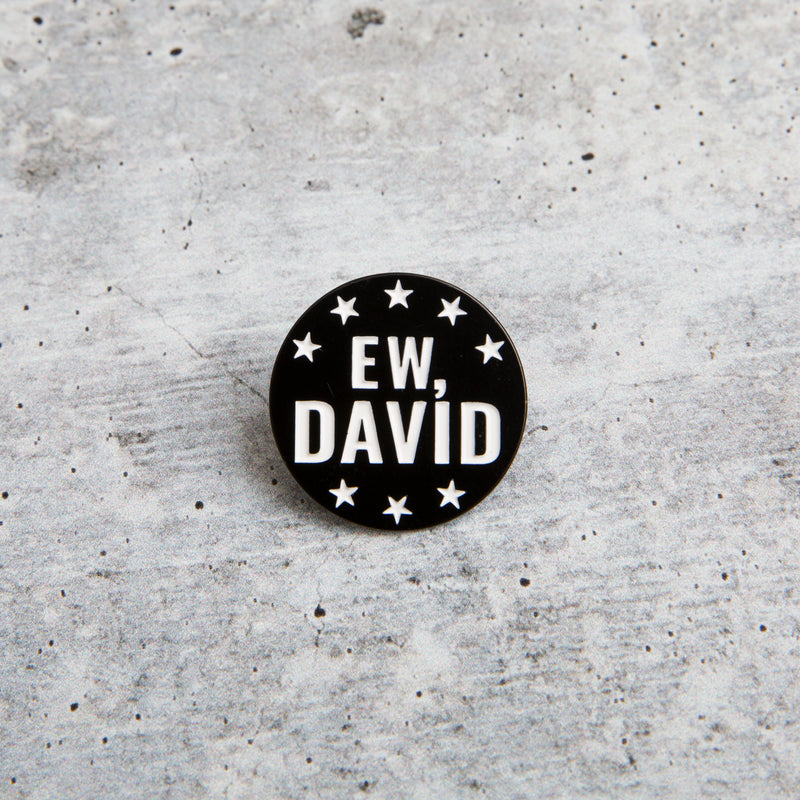 SECONDS SALE -- Ew, David Lapel Pin -- Slightly Imperfect!