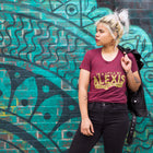 SECONDS SALE -- LITTLE BIT ALEXIS Women/Junior Fitted T-Shirt -- SLIGHTLY IMPERFECT