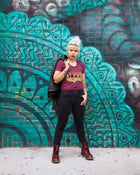 SECONDS SALE -- LITTLE BIT ALEXIS Women/Junior Fitted T-Shirt -- SLIGHTLY IMPERFECT