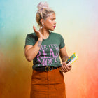 TALK LESS READ MORE Women/Junior Fitted T-Shirt