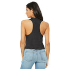 DEATHLY WIZARD SYMBOL Women's Racerback Cropped Tank