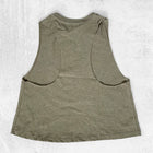 DEATHLY WIZARD SYMBOL Women's Racerback Cropped Tank