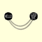 HELLO / GOOD BYE Lapel Pin Collar Chain Set