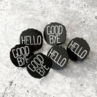 HELLO / GOOD BYE Lapel Pins