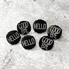 HELLO / GOOD BYE Lapel Pins