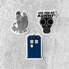 WHOVIAN Small Vinyl Stickers