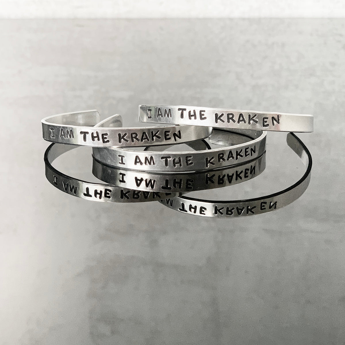 I AM THE KRAKEN Stamped Bracelet