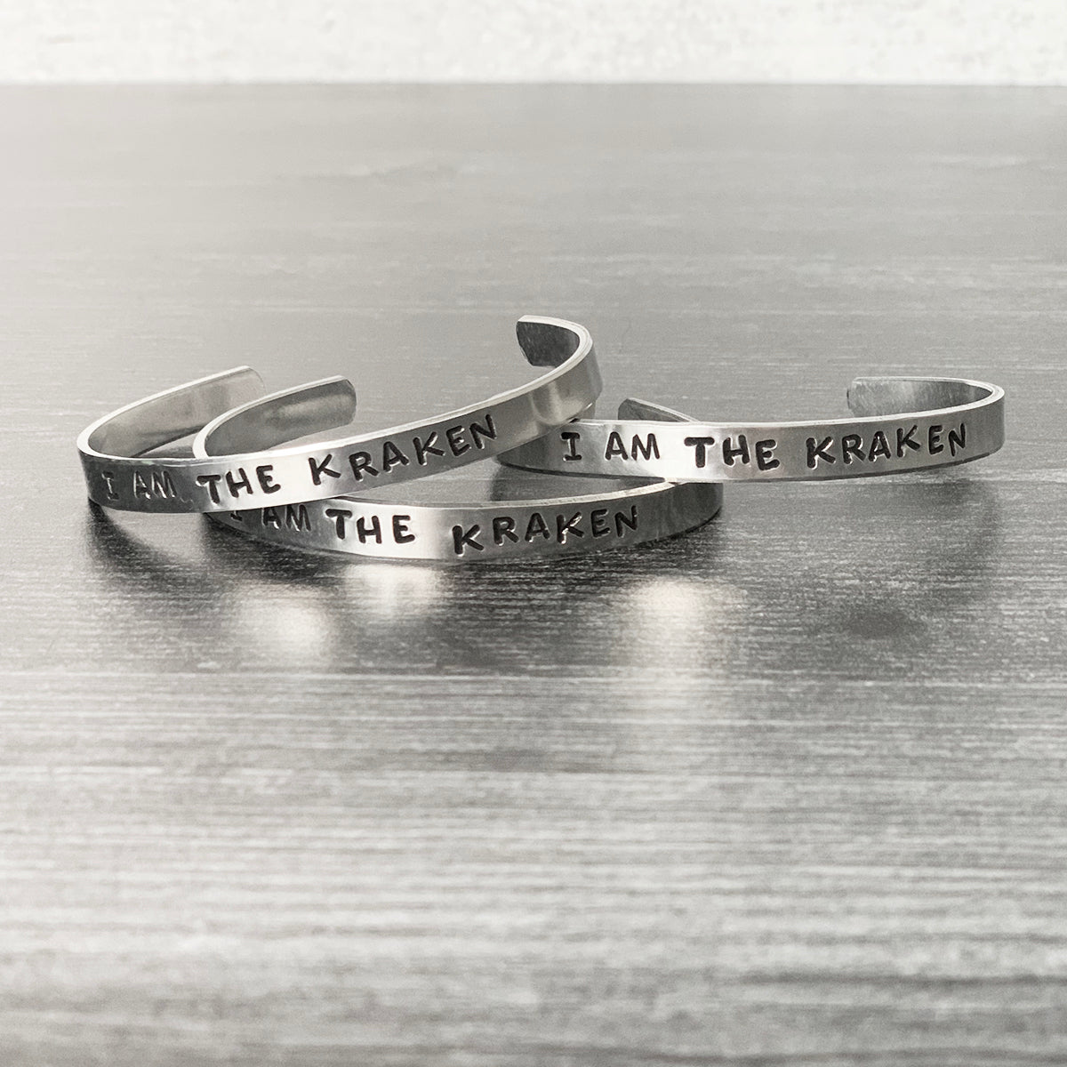 I AM THE KRAKEN Stamped Bracelet