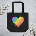 RAINBOW SCRIBBLE HEART Eco Tote Bag