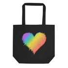 RAINBOW SCRIBBLE HEART Eco Tote Bag