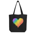 RAINBOW SCRIBBLE HEART Eco Tote Bag