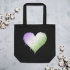 GENDER QUEER SCRIBBLE HEART Eco Tote Bag