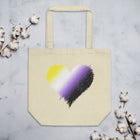 NON-BINARY SCRIBBLE HEART Eco Tote Bag