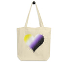 NON-BINARY SCRIBBLE HEART Eco Tote Bag