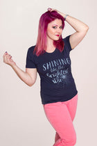SHINING LIKE THE BRIGHTEST STAR Women/Junior Fitted T-Shirt