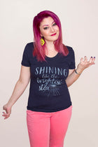 SHINING LIKE THE BRIGHTEST STAR Women/Junior Fitted T-Shirt