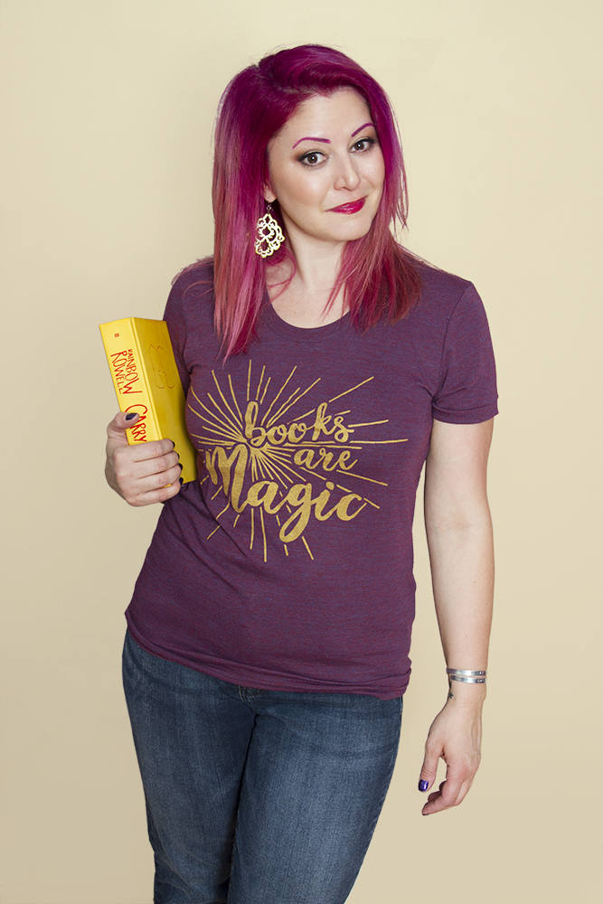 BOOKS ARE MAGIC Women/Junior Fitted T-Shirt