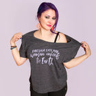 DINOSAUR EATS MAN Bella+Canvas Women's Slouchy Shirt