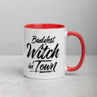 BADDEST WITCH IN TOWN Mug with Color Inside