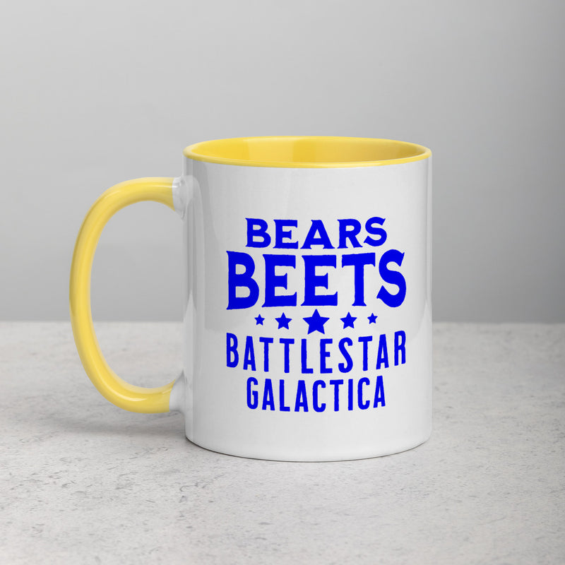 BEARS BEETS BATTLESTAR GALACTICA Mug with Color Inside