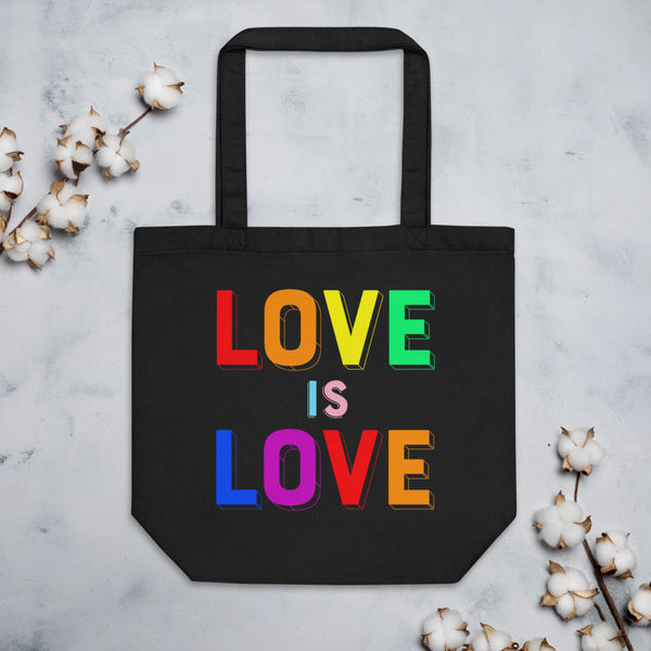 LOVE IS LOVE, 2 Eco Tote Bag