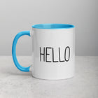 HELLO / GOOD BYE Mug with Color Inside