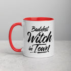 BADDEST WITCH IN TOWN Mug with Color Inside