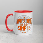 I'M AWESOME Mug with Color Inside