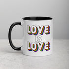 LOVE IS LOVE Mug with Color Inside