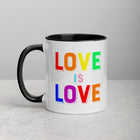 LOVE IS LOVE, 2 Mug with Color Inside