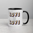 LOVE IS LOVE Mug with Color Inside
