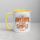 I'M AWESOME Mug with Color Inside