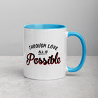 ALL IS POSSIBLE Mug with Color Inside
