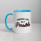 ALL IS POSSIBLE Mug with Color Inside