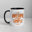 I'M AWESOME Mug with Color Inside