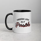 ALL IS POSSIBLE Mug with Color Inside