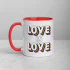 LOVE IS LOVE Mug with Color Inside