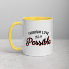 ALL IS POSSIBLE Mug with Color Inside