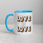 LOVE IS LOVE Mug with Color Inside