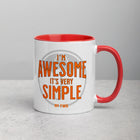 I'M AWESOME Mug with Color Inside