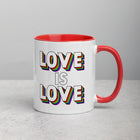 LOVE IS LOVE Mug with Color Inside