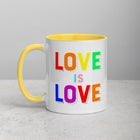 LOVE IS LOVE, 2 Mug with Color Inside