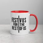 FESTIVUS FOR THE REST OF US Mug with Color Inside