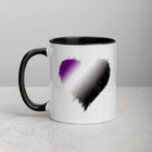 ASEXUAL/DEMISEXUAL SCRIBBLE HEART Mug with Color Inside