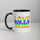 LOVE WINS Mug with Color Inside