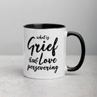 LOVE PERSEVERING Mug with Color Inside
